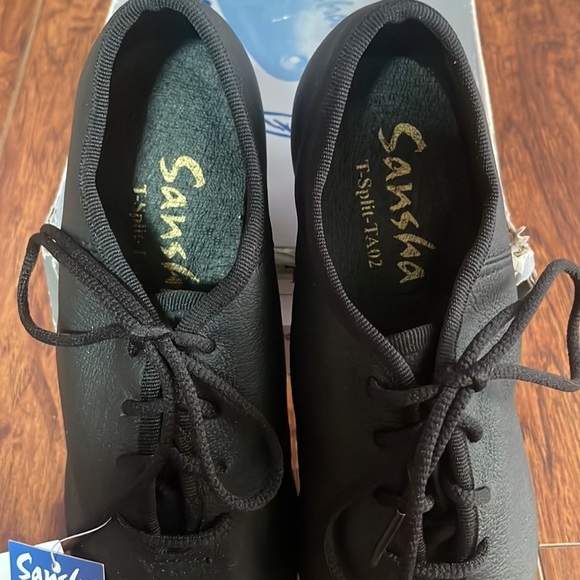Sansha T-Split TA02pi, Black lace up Tap Shoe - size 5M - Unisex Dance Shoe - Picture 4 of 15